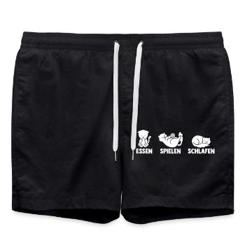 Golfers Golf - Swim Trunks - black - Front - AI Model Male 185 light (185cm)