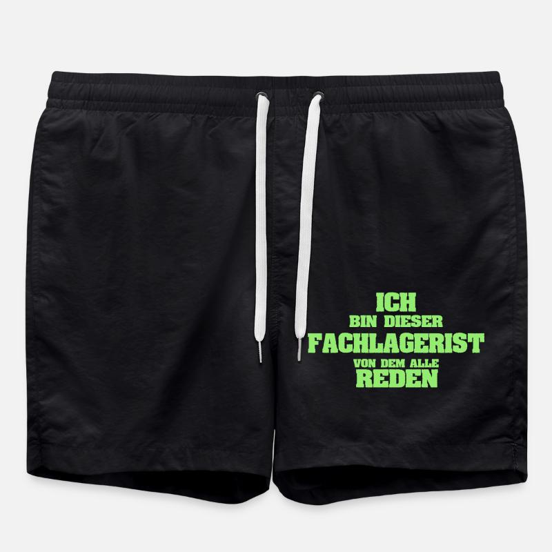 Beruf Fachlagerist - Badeshorts - Schwarz