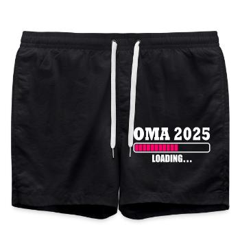 Oma 2025 - Badeshorts - Schwarz - Vorne - AI Model Male 185 light (185cm)