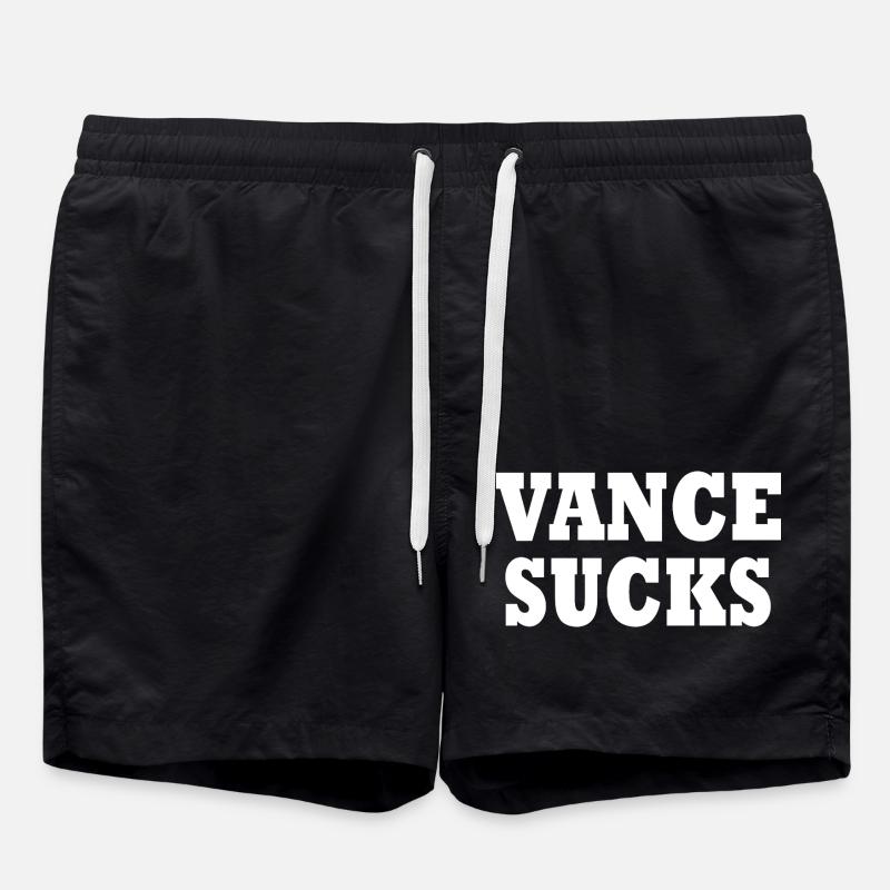 vance sucks - Swim Trunks - black