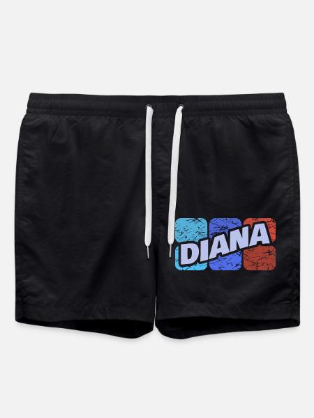 Diana als Diana - Badeshorts - Schwarz