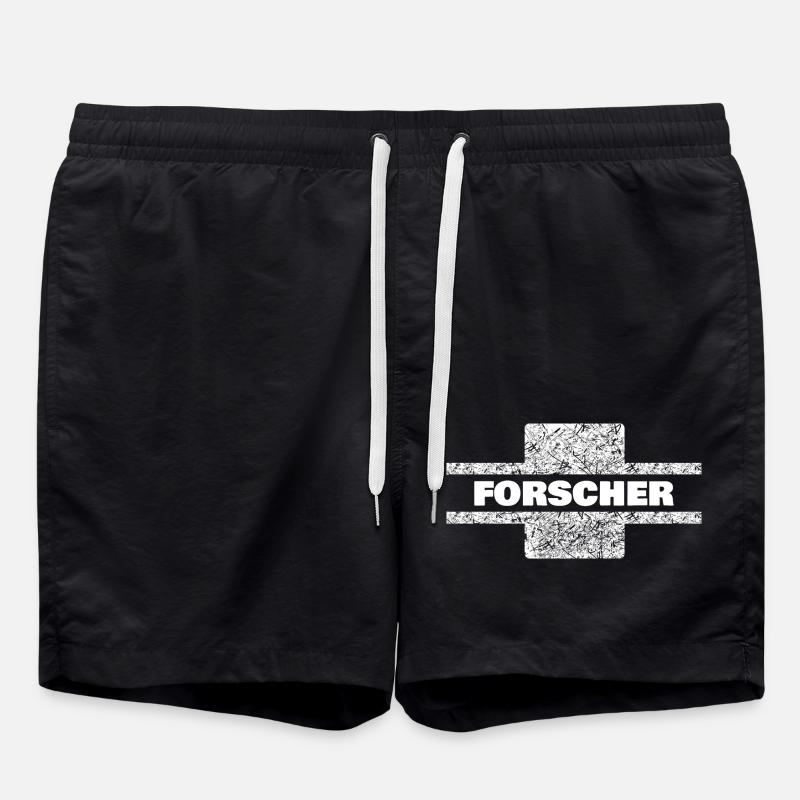 Beruf Forscher - Badeshorts - Schwarz