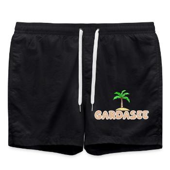 Lac de Garde Lac de Garde - Short de bain - noir - Devant - AI Model Male 185 light (185cm)