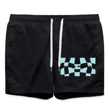 Deluluis le Sululu - Short de bain - noir - Devant - AI Model Male 185 light (185cm)