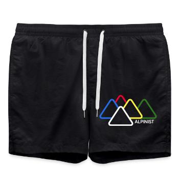 Alpiniste Alpiniste Commerce Escalade Bergfex Montagnes - Short de bain - noir - Devant - AI Model Male 185 light (185cm)