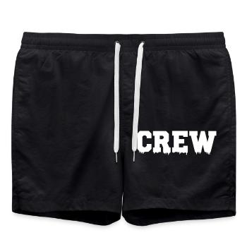 crew - Badeshorts - Schwarz - Vorne - AI Model Male 185 light (185cm)
