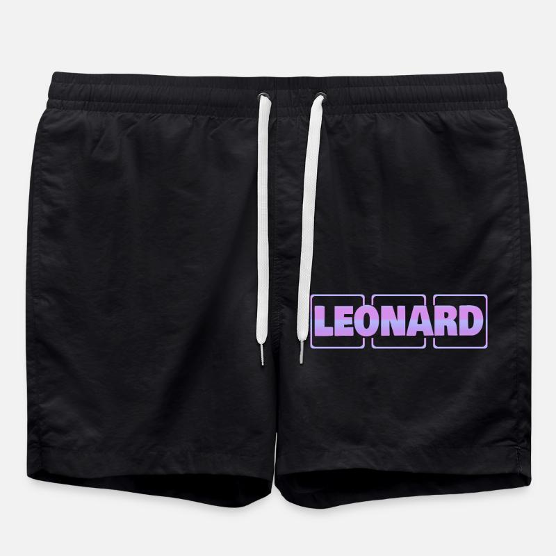 Gift for Leon - Swim Trunks - black