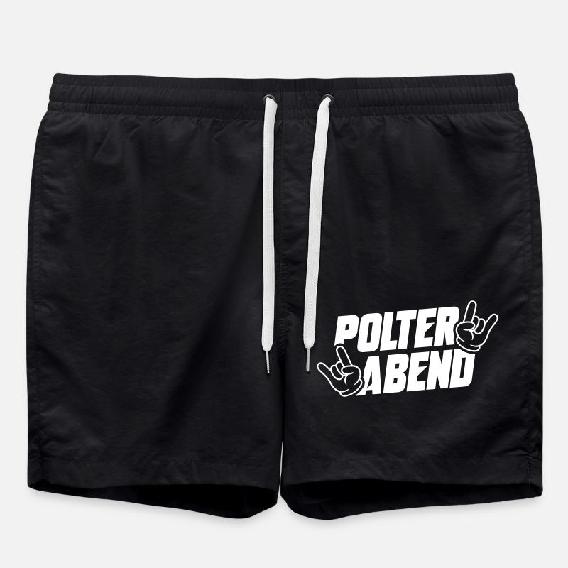 Polterabend Polterhochzeit - Badeshorts - Schwarz