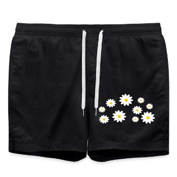 Flower Flower Gift - Swim Trunks - black - Front - AI Model Male 185 light (185cm)
