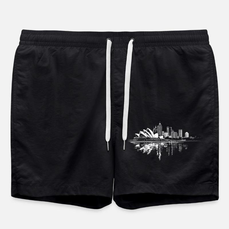 Sidney Skyline - Swim Trunks - black