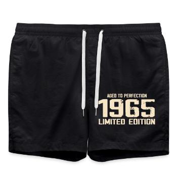 1965 Rétro Style 1965 Anniversaire 1965 Vintage - Short de bain - noir - Devant - AI Model Male 185 light (185cm)