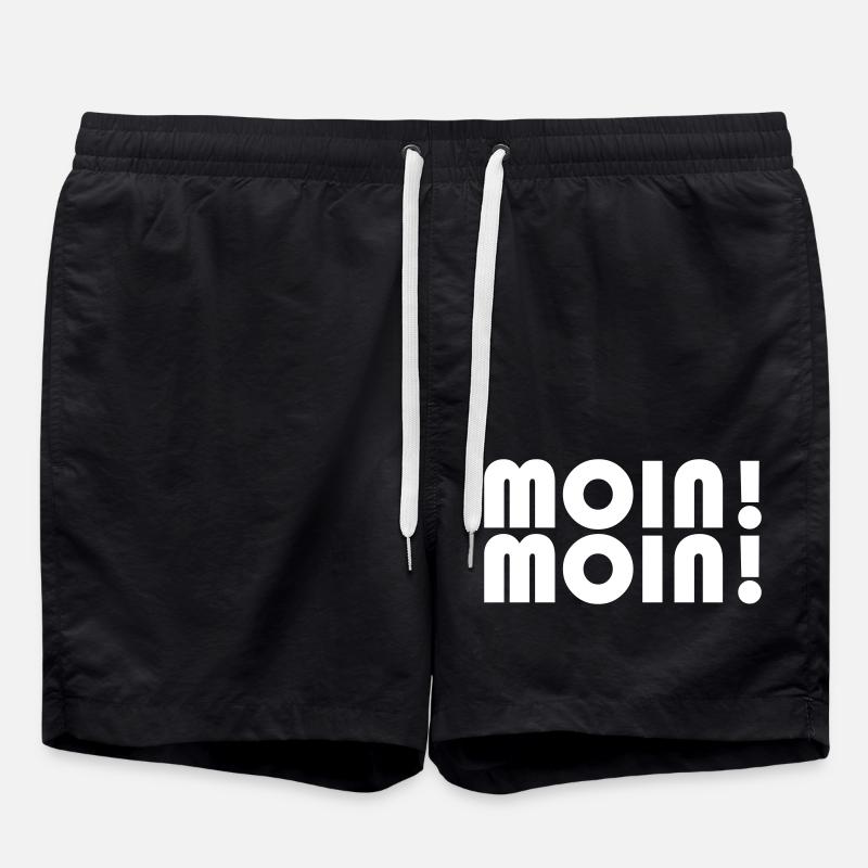Moin Spruch - Badeshorts - Schwarz