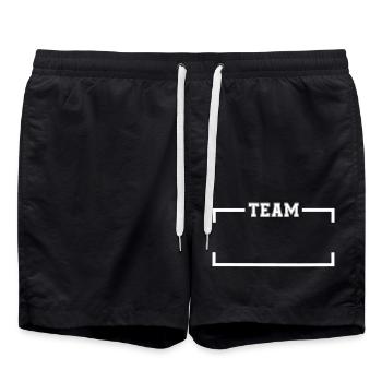 équipe - Short de bain - noir - Devant - AI Model Male 185 light (185cm)