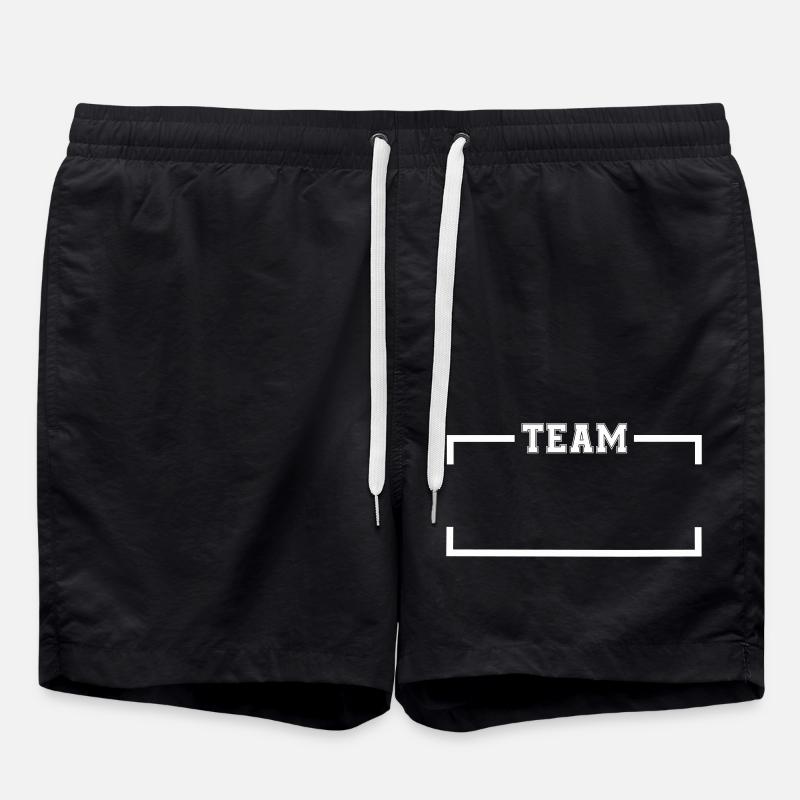 team - Swim Trunks - black