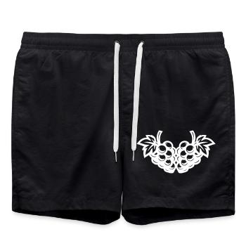 Grapes Symbol - Swim Trunks - black - Front - AI Model Male 185 light (185cm)