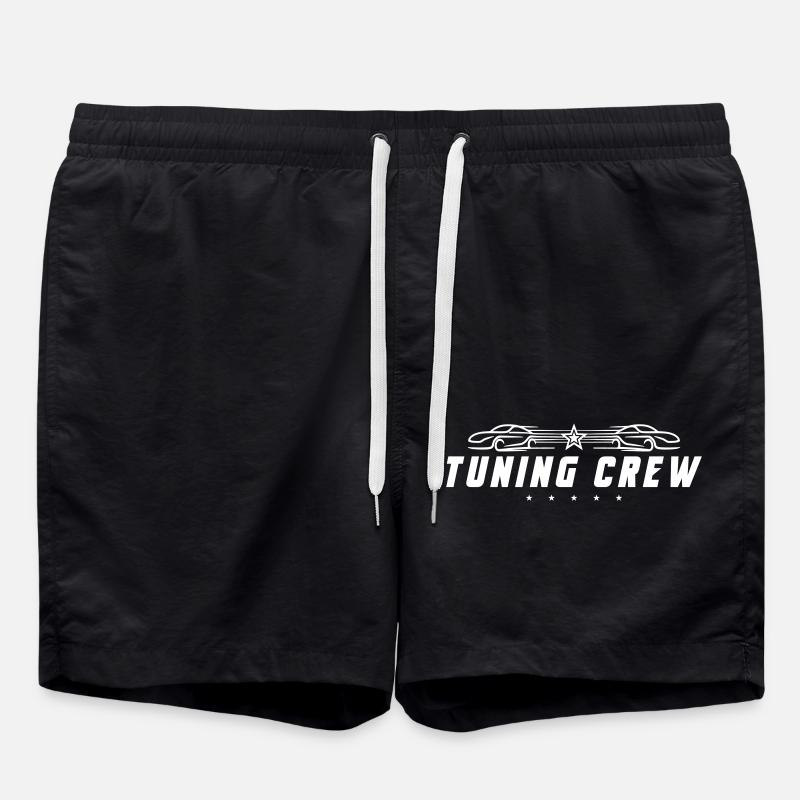 Tuning Crew Auto - Badeshorts - Schwarz