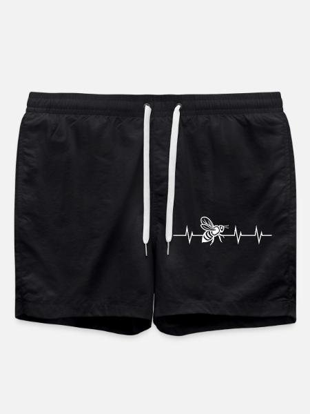 Heartbeat of a beekeeper - Swim Trunks - black