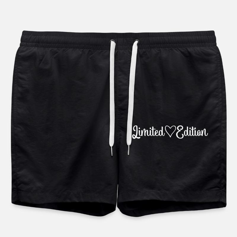 Limited Edition Heart - Swim Trunks - black