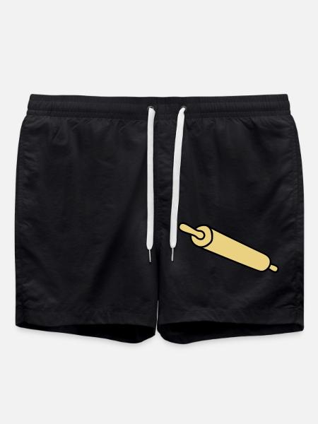 rolling_pin - Swim Trunks - black
