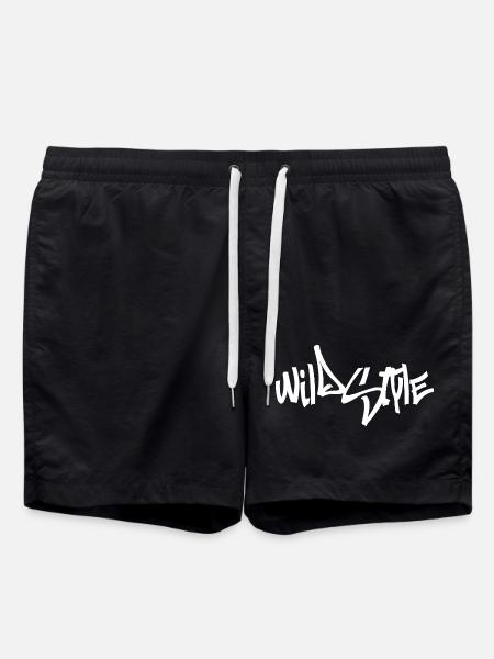 Wildstyle - Hip Hop - Swim Trunks - black