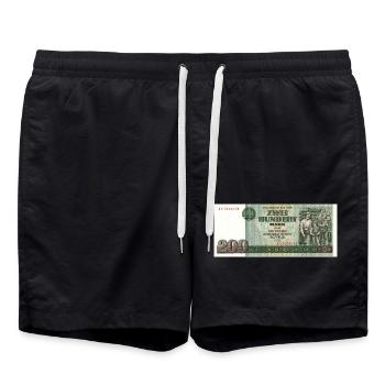 200 marks der ddr - Short de bain - noir - Devant - AI Model Male 185 light (185cm)
