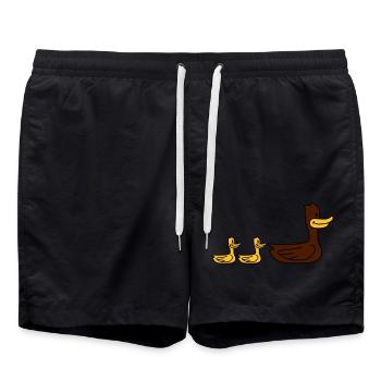 Duck Family - Short de bain - noir - Devant - AI Model Male 185 light (185cm)