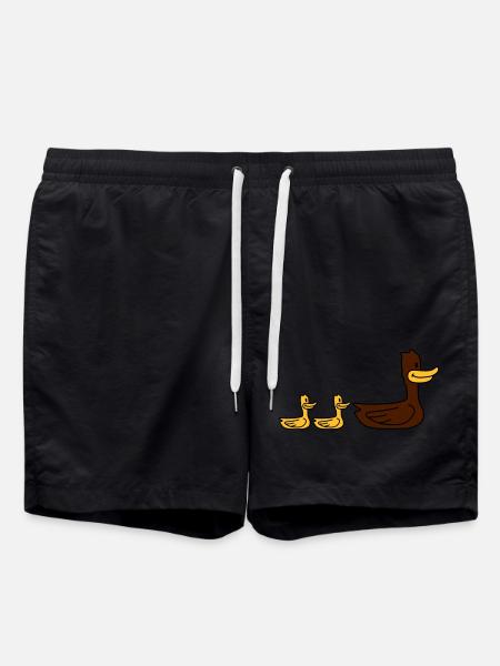 Duck Family - Swim Trunks - black