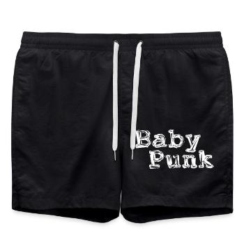 Bébé punk - Short de bain - noir - Devant - AI Model Male 185 light (185cm)