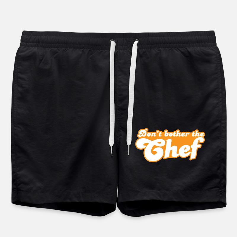 Don't bother the chef! - Swim Trunks - black