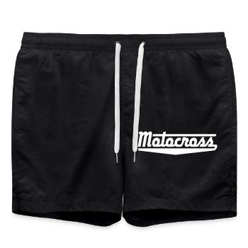 motocross - Short de bain - noir - Devant - AI Model Male 185 light (185cm)