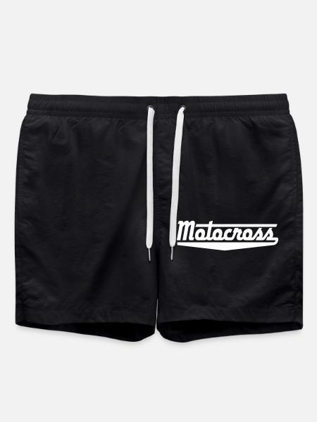 Motocross - Badeshorts - Schwarz