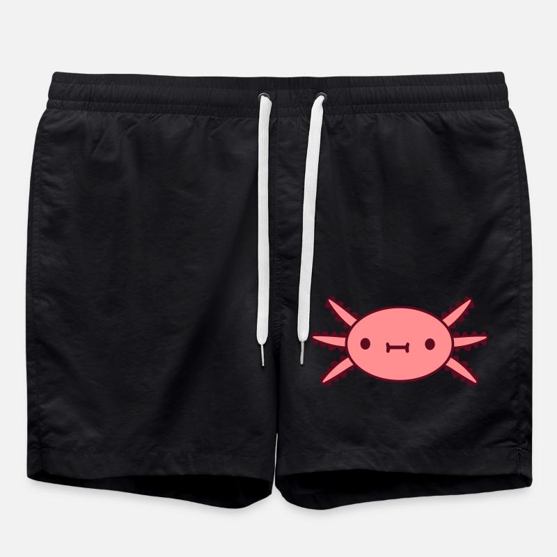face head small suesses - Swim Trunks - black