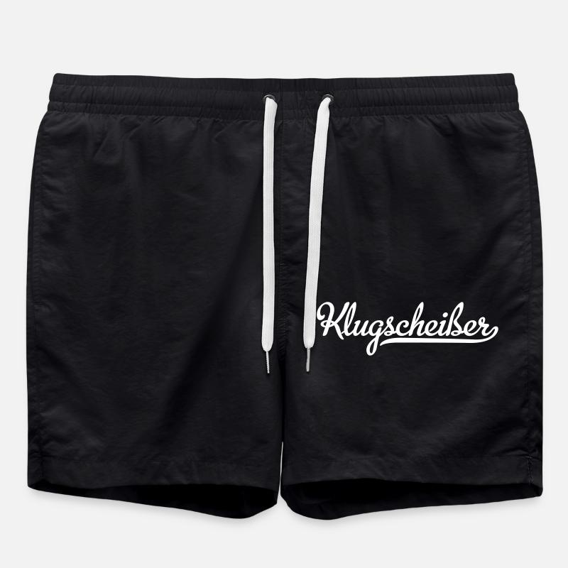 Klugscheißer - Badeshorts - Schwarz
