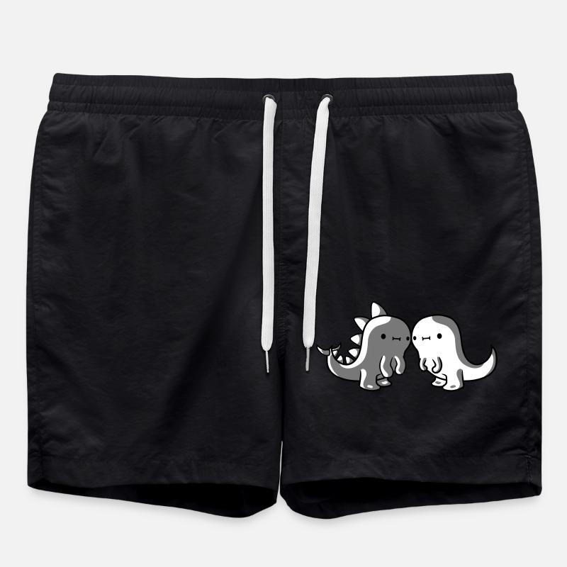 2 amis dinosaures - Short de bain - noir
