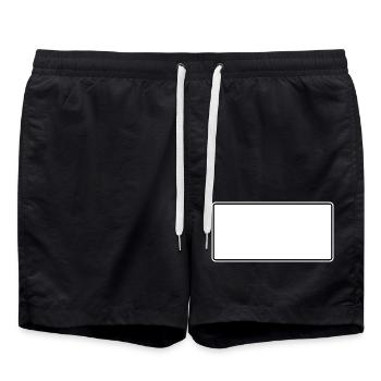 Haut panneau de signalisation modèle pour concevoir soi-même - Short de bain - noir - Devant - AI Model Male 185 light (185cm)