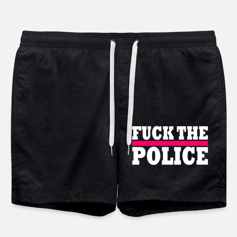 stop brutality - Badeshorts - Schwarz