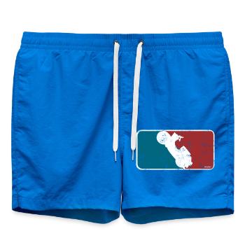 Logo de conception de baseball Simson Schwalbe - Short de bain - cobalt blue - Devant