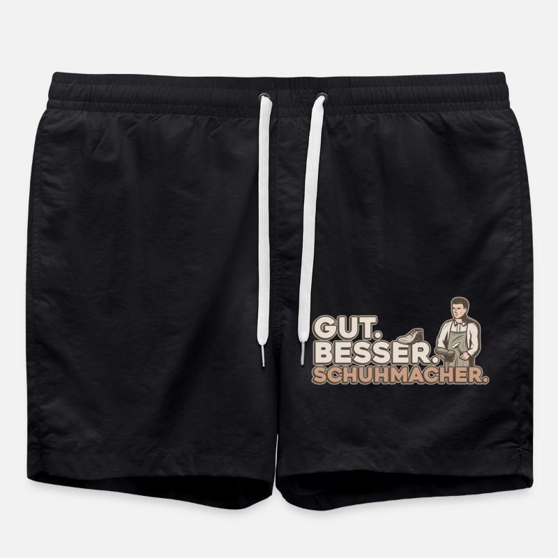 Gut Besser Schuhmacher Schuster - Badeshorts - Schwarz