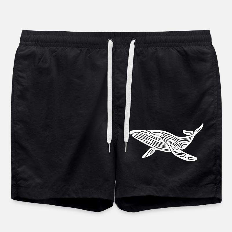 Vector Wal Silhouette - Badeshorts - Schwarz