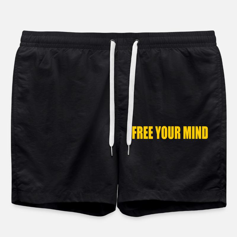 Free your mind - Short de bain - noir