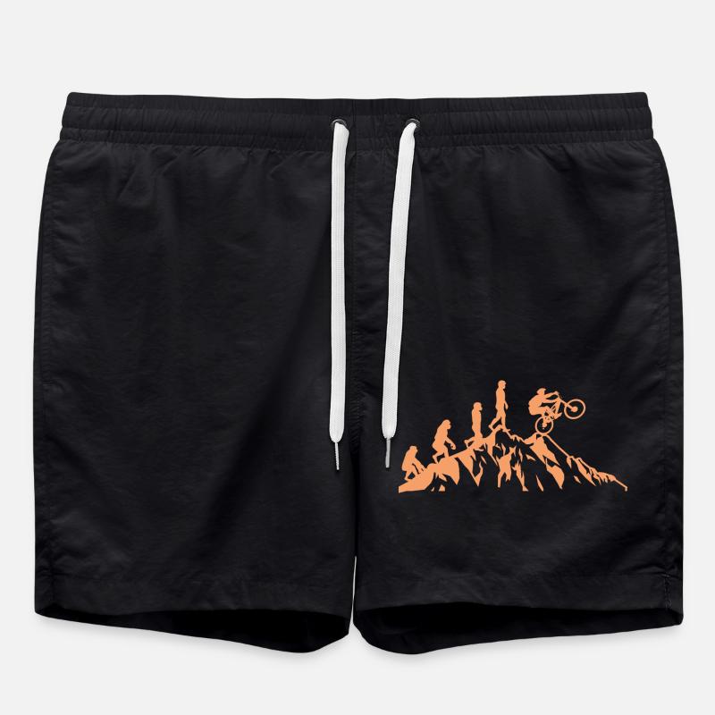 Evolution des Fahrradfahrens Mountainbiking MTB - Badeshorts - Schwarz