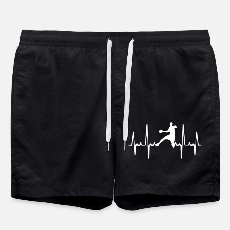 Handball Heartbeat Sport - Swim Trunks - black