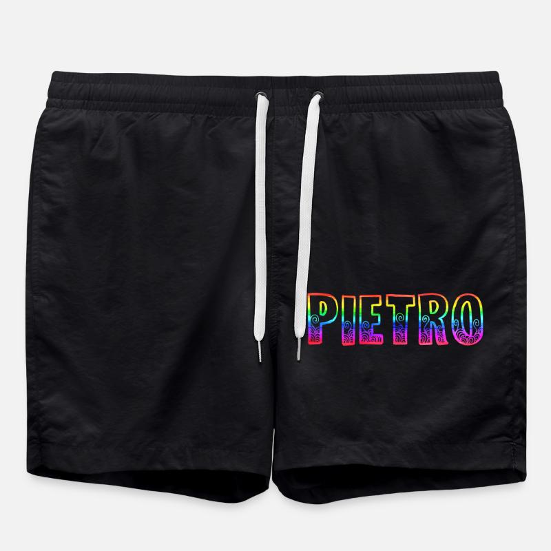 pietro rs regenbogen - Badeshorts - Schwarz