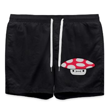 Petit champignon sucré - Short de bain - noir - Devant - AI Model Male 185 light (185cm)