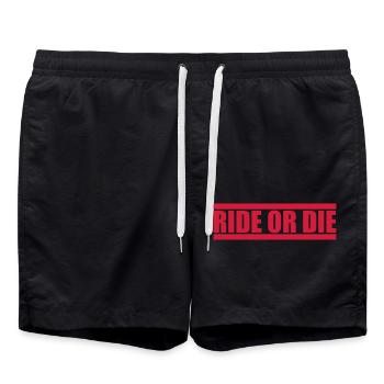 Car Logo Ride - Swim Trunks - black - Front - AI Model Male 185 light (185cm)