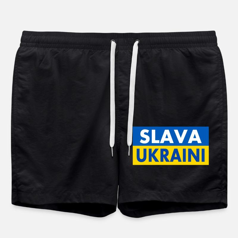 Slava ukraini - Short de bain - noir