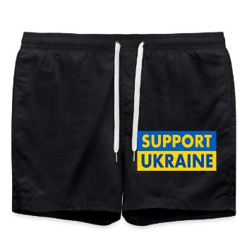 Support ukraine - Badeshorts - Schwarz - Vorne - AI Model Male 185 light (185cm)