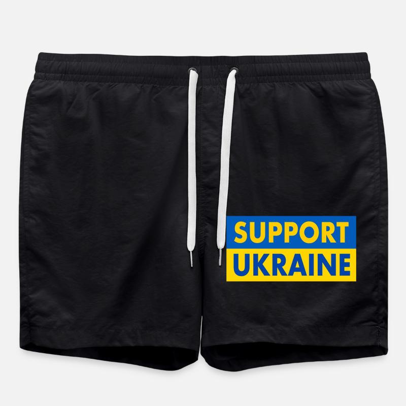Support ukraine - Swim Trunks - black