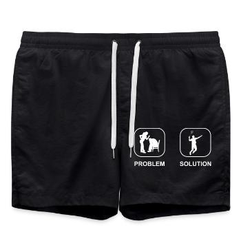 Badminton Player Badminton Fan Badminton Badminton - Swim Trunks - black - Front - AI Model Male 185 light (185cm)