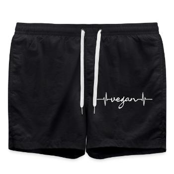 Vegan - Badeshorts - Schwarz - Vorne - AI Model Male 185 light (185cm)